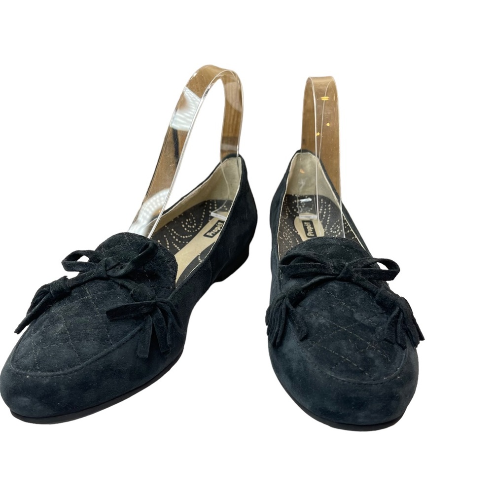 Propet black suede loafers with tassels flats womens shoes size 7.5 - Picture 12 of 15